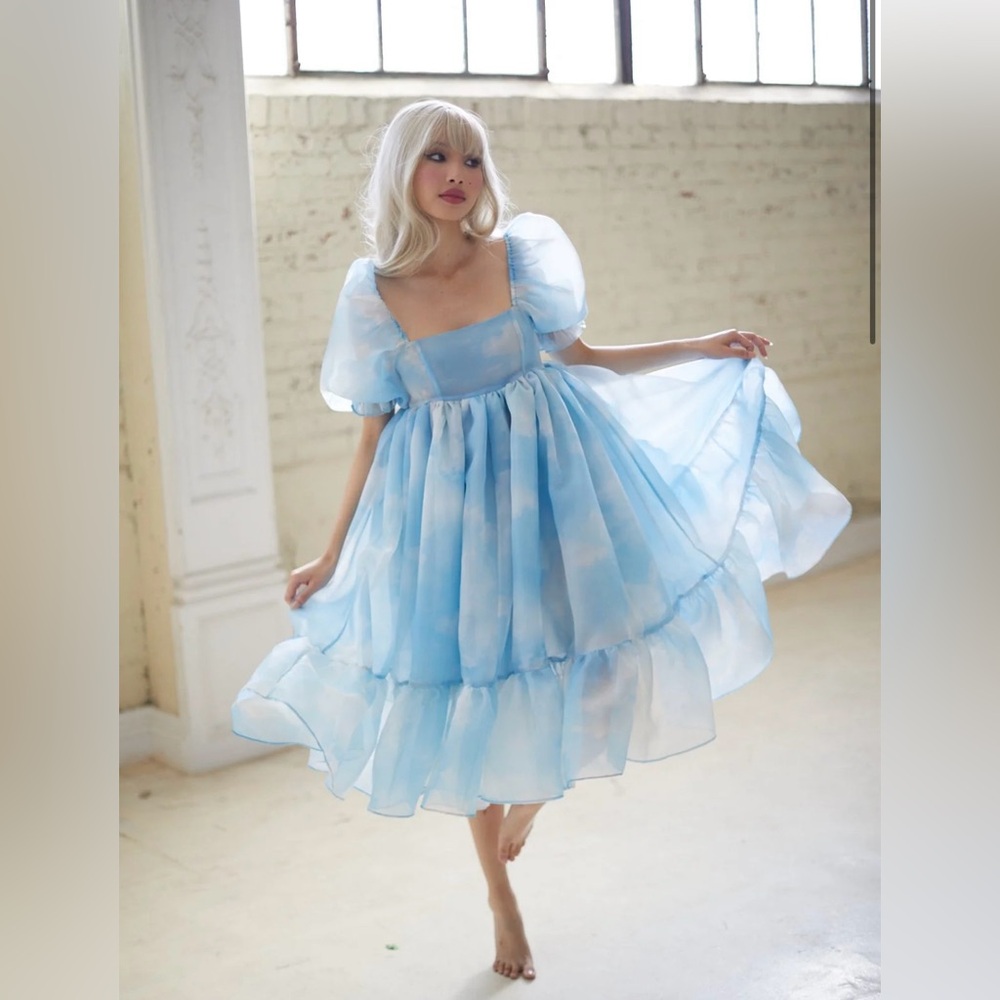 Selkie Head in the Clouds French Puff Dress